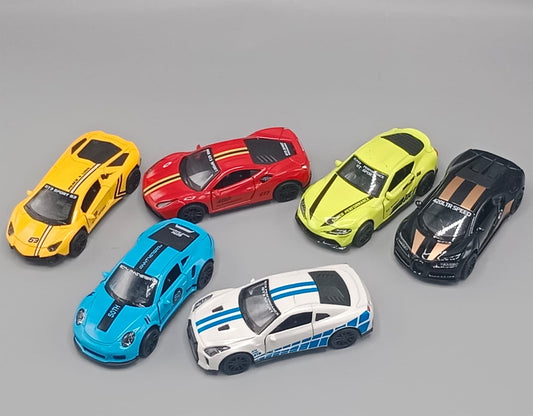 Pack of 6 Die Cast Alloy Model Cars (4312)