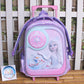 Premium Quality Frozen Elsa School Trolley Bag for Play Group, KG 1 & KG 2 (HSD-10014T)