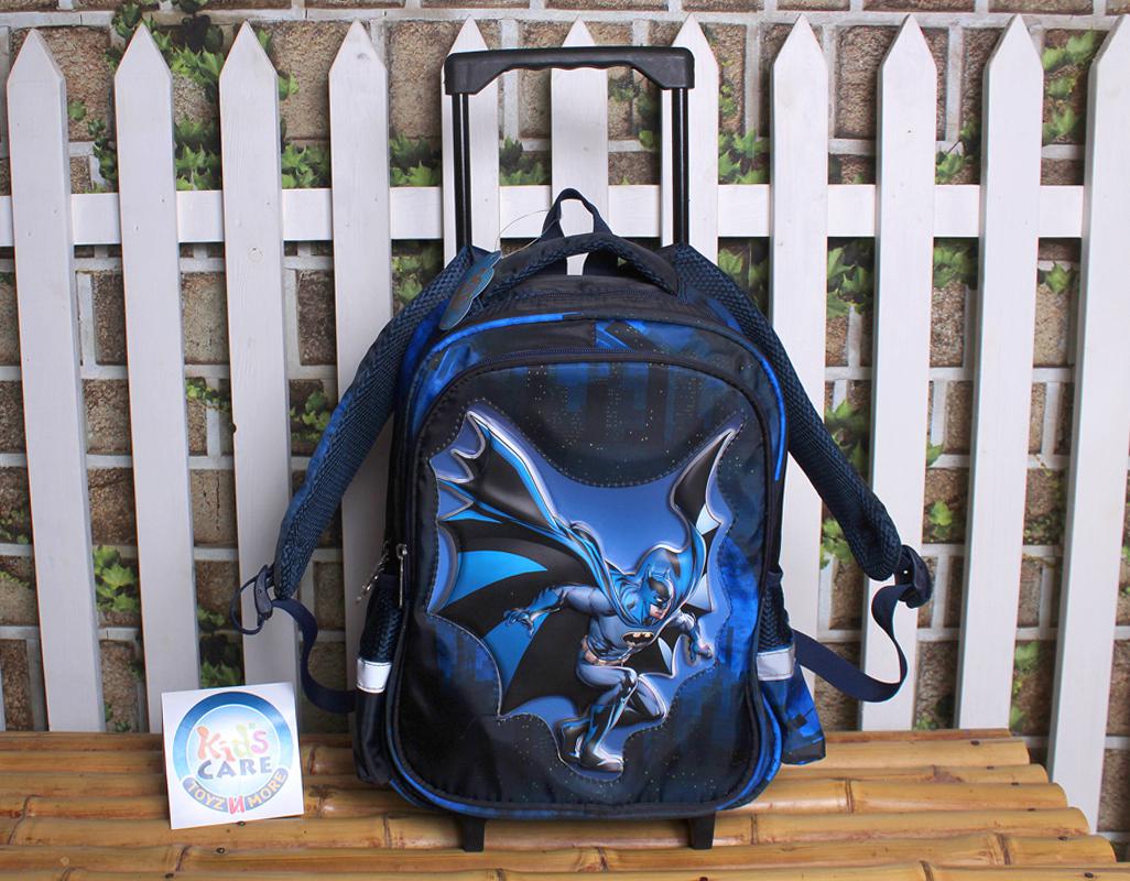 Premium Quality Batman School Trolley Bag for Play Group, KG 1 & KG 2 (HSD-1114T)