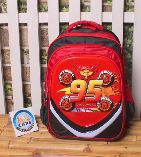 McQueen Cars Themed School Bag for Grade 1 Grade 2 16030N