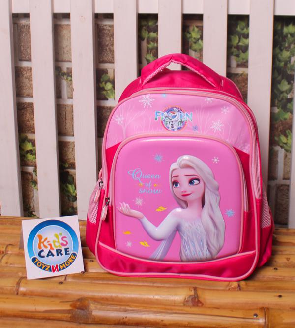 Frozen Anna Elsa Themed Premium Quality Three Portion School Bag for Kids Care