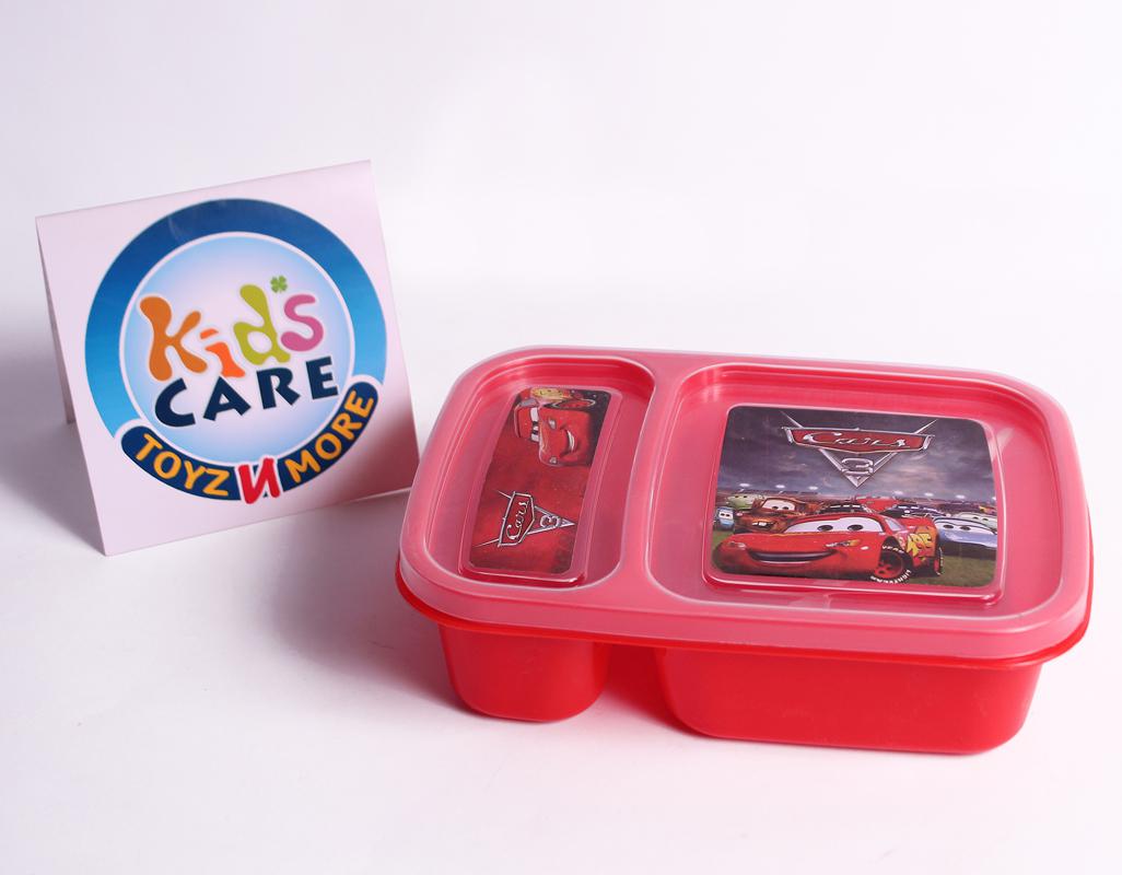 Mc Queen Cars Lunch Box With Two Portions and Spoon KC5635