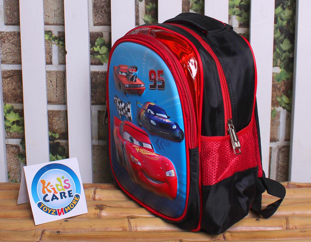 Mc Queen Cars Themed 3D School Bag for KG 1 & KG 2 (13020N)
