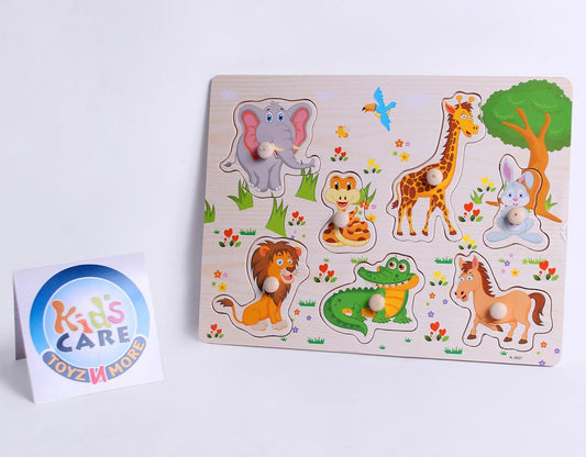 Wooden Animals Puzzle Board (A-3027)