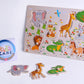 Wooden Animals Puzzle Board (A-3027)