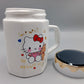 Hello Kitty Ceramic Coffee Mug With Mirrored Lid White (G-29)