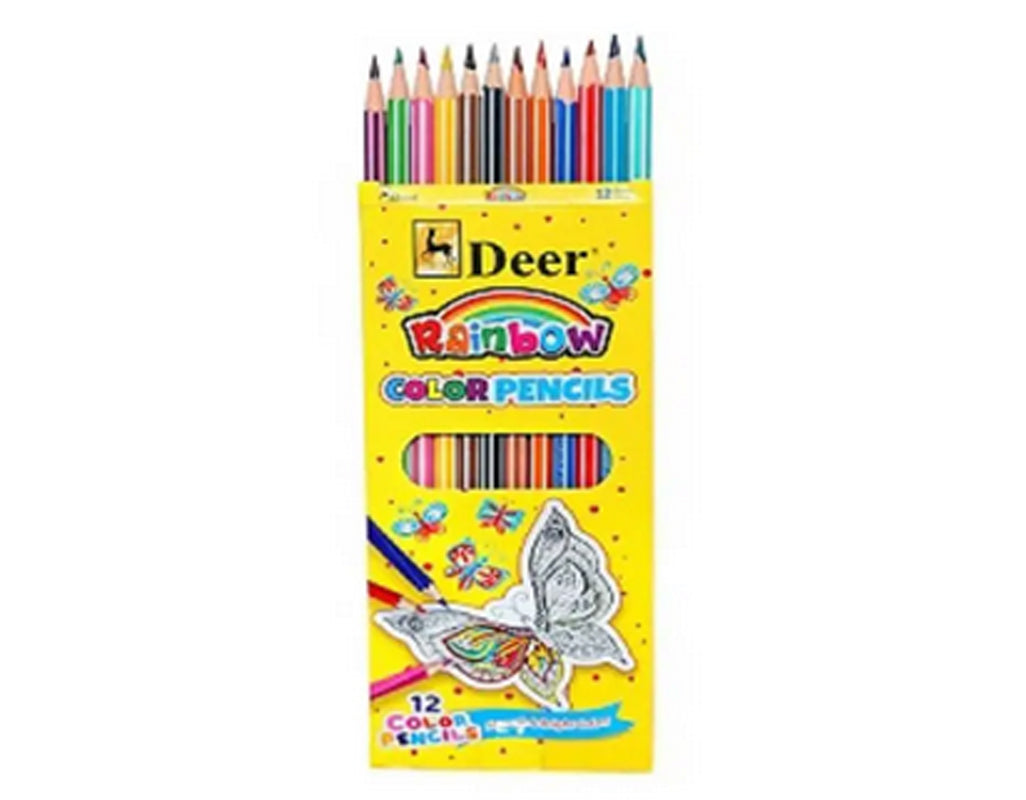 Deer Pack of 12 Full SIze Color Pencils (200-12) – Kids Care