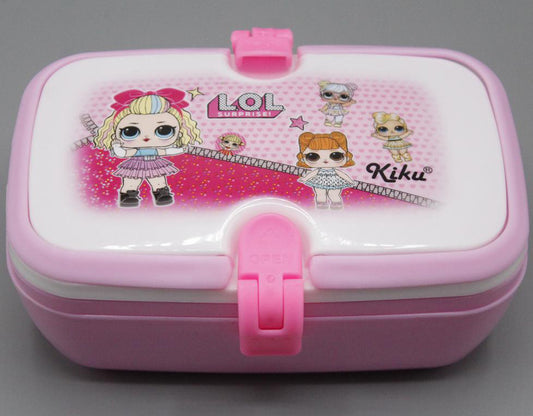 LOL Two Level Lunch Box With Spoon & Fork (KC5599)