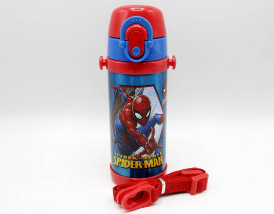 Spider Man Blue Thermal Metallic Water Bottle (GX-350)