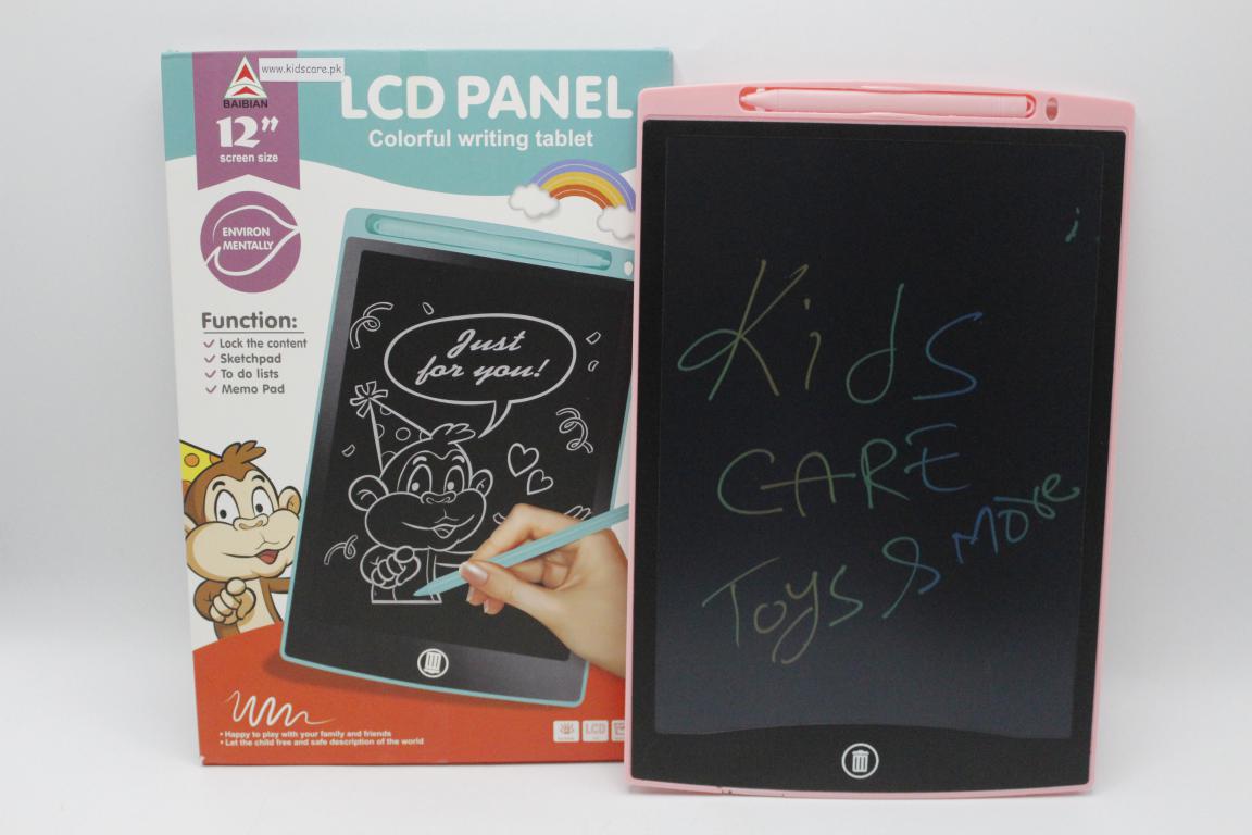 LCD Writing Tablet 12-inch Multicolor Pink (1201C)