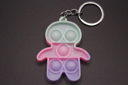 Boy Shaped Pop It Keychain And Bag Hanging (KC5055)