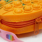 Burger Shaped Pop It Soft Silicone Cross Body Pouch (KC5286)