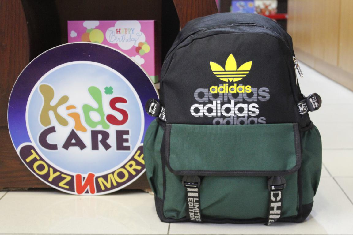 Adidas Green School Bag Travel Backpack 1205 Kids Care