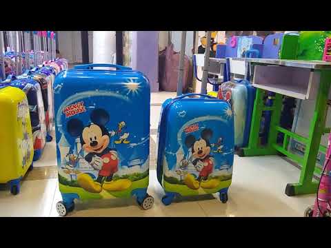 Mickey Mouse 4 Wheels Children Kids Luggage Travel Bag / Suitcase 20 Inches