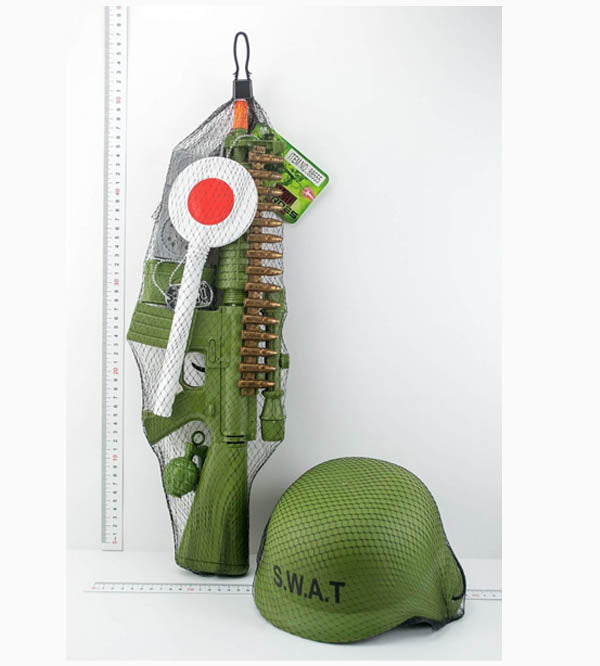 SWAT Army Combat Force 7-Piece Playset with Toy Gun, Camera & Accessories (KC5912)