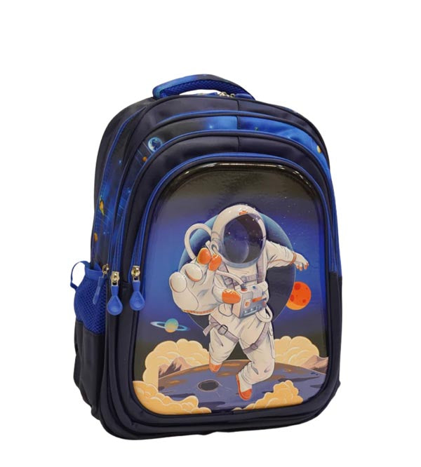 Astronaut Space World 3D School Bag for Boys – Durable & Spacious – Grades 3 to 6 (2388)