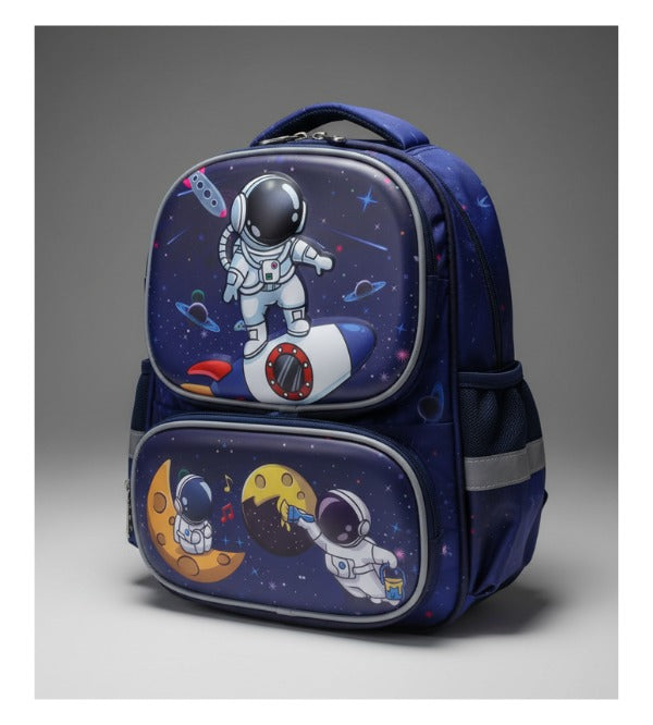 Astronaut Space World 3D School Bag / Kids Travel Backpack – 12 Inches (HSD-2312)