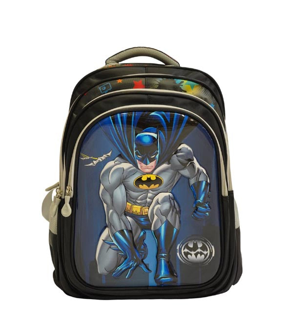 Batman 3D School Bag for Kids | Durable & Spacious Backpack for Grade 1 & 2 (2368)