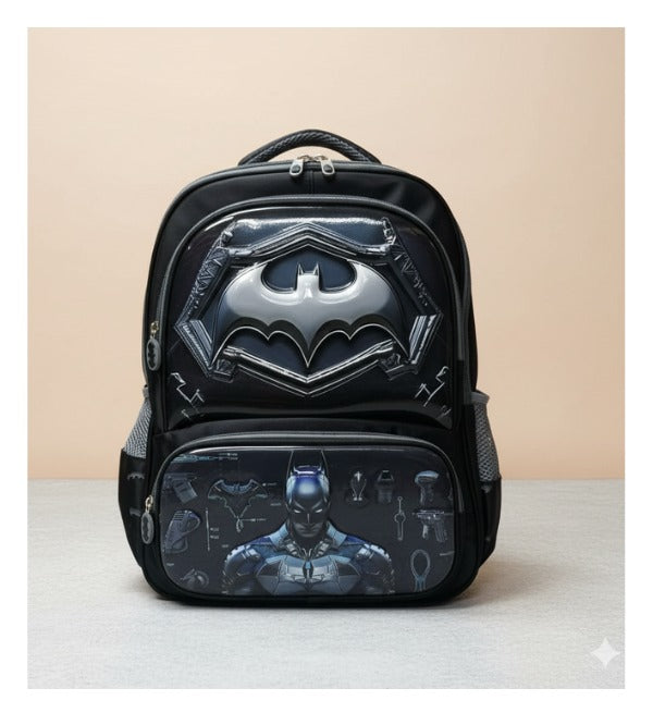 Batman 3D School Bag – Large Size 17 Inch | Durable & Spacious Backpack for Boys | Grade 4–6 (2027#)