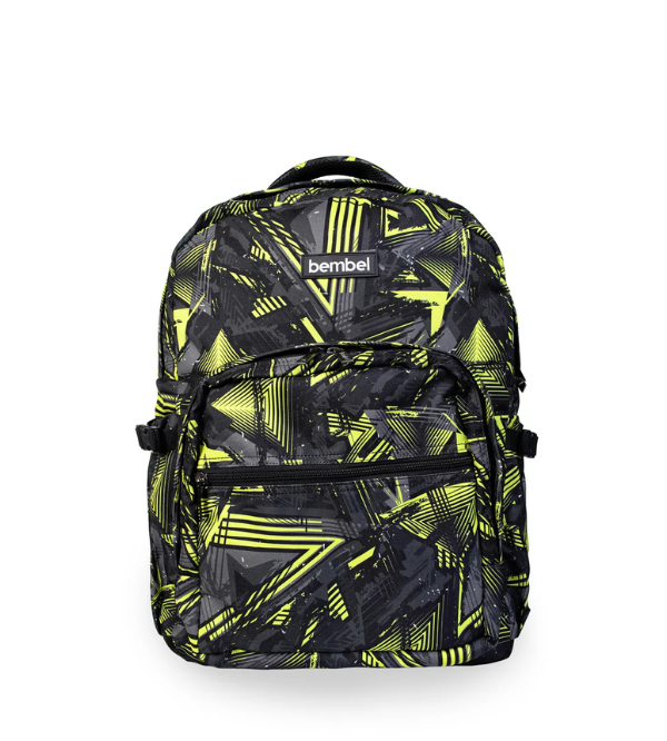 Bembel Abstract 2.0 Premium 18 Inch Polyester School Backpack for Boys & Girls – Spacious, Lightweight (100281)