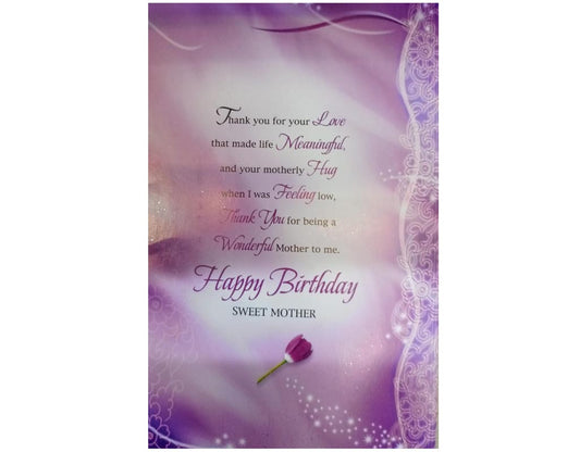 Greeting Card - Birthday Love For My Dear Mother