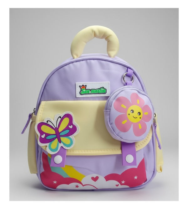 Butterfly Themed Premium Quality Small Colorful Backpack for Kids – Playgroup & Travel