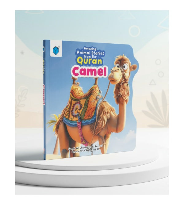 Camel – Fun Shaped Islamic Board Book for Kids (Amazing Animal Stories from the Quran, Wipe & Clean, 15 Pages)