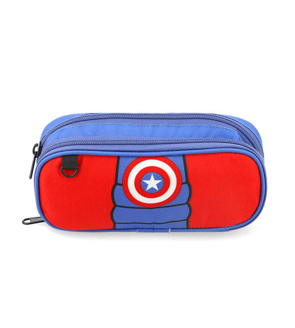 Bembel Brand Captain America Themed Two Zipper Stationery Pouch