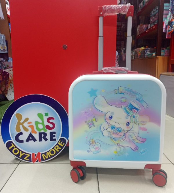 Cinnamoroll Kids Travel Suitcase | 3D Lenticular Magical Image | Lightweight Trolley Bag with Number Lock & Smooth Wheels