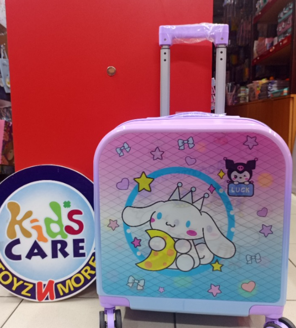 Cinnamoroll Kids Travel Suitcase in Purple | 3D Lenticular Magical Image | Lightweight Trolley Bag with Number Lock & 360° Wheels