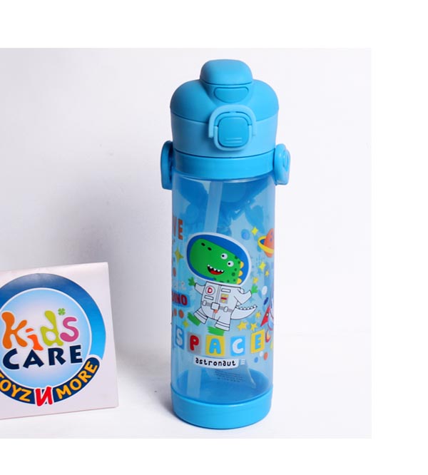 Dinosaur Themed Dual Option BPA Free 450 ml School Water Bottle (NPC-450)