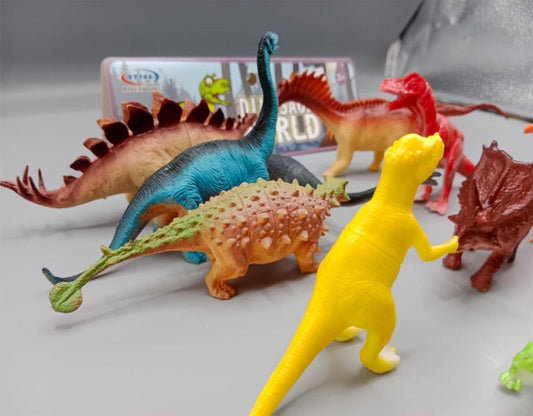 Dinosaur Toys Set Pack of 10 Dinosaurs Medium Size 5 inches, 13 cm (BY168-13)