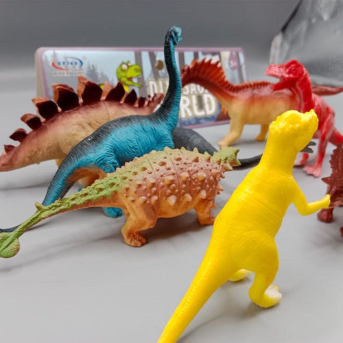 Load image into Gallery viewer, Dinosaur Toys Set Pack of 10 Dinosaurs Medium Size 5 inches, 13 cm (BY168-13)
