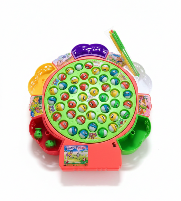 Electronic Musical Fishing Game for Kids – Rotating Magnetic Fish Toy ...