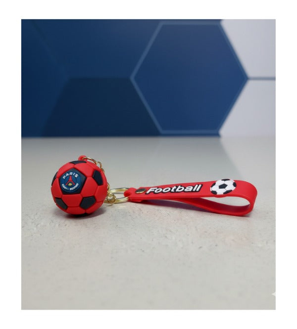 Football Figure PVC Keychain – Sports Key Chain for Kids & Football Lovers