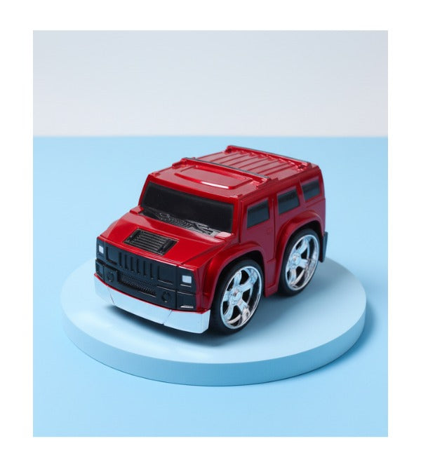 Friction-Powered Hummer Toy Car – 4 Inches (Red)