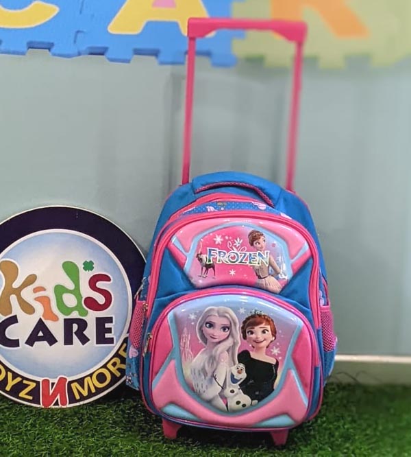 Frozen Elsa & Anna Themed School Trolley Bag for Kindergarten Kids (T14115)