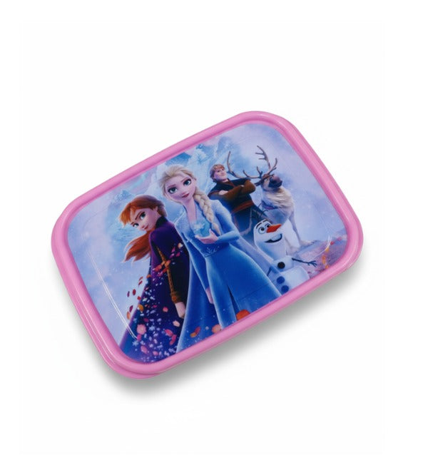 Frozen Anna & Elsa Three Portion Bento Lunch Box for Kids – Plastic, 7.5 x 5.5 Inches (2015)