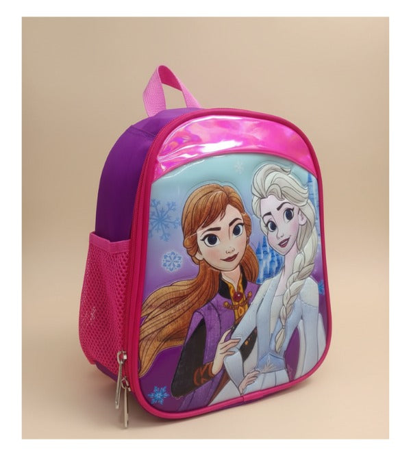 Frozen Anna & Elsa Insulated Small Backpack / Lunch Bag for Kids – 10 Inches | For Toddlers & Playgroup (5909)