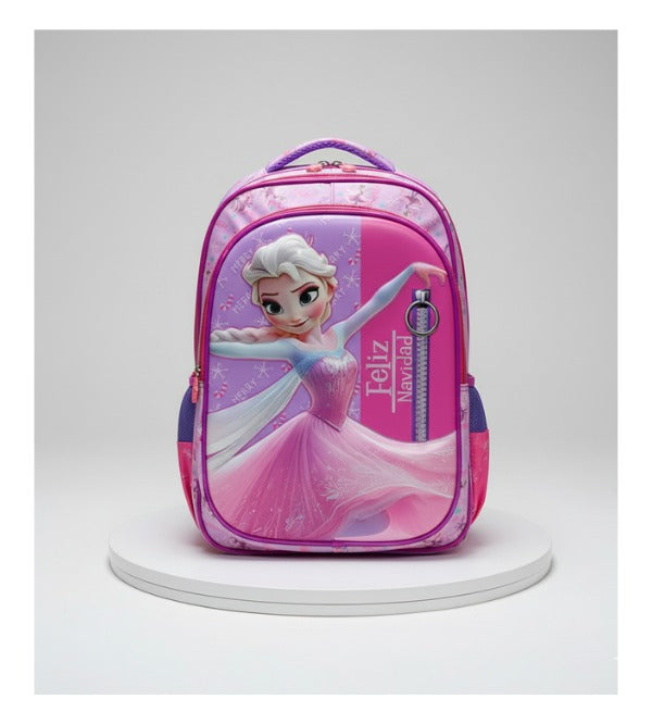 Frozen Elsa 3D School Bag – Large 17 Inch | Durable & Spacious Backpack for Girls | Grade 3 and 4 (1707)
