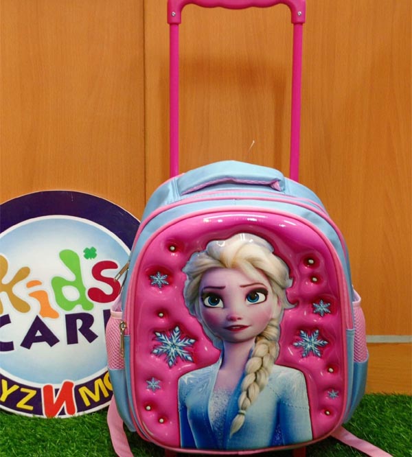 Frozen Elsa Themed School Trolley Bag For KG-1 & KG-2 (13020N)