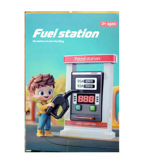 Interactive Kids Fuel Station Toy with Digital Display & Play Card (857-1)