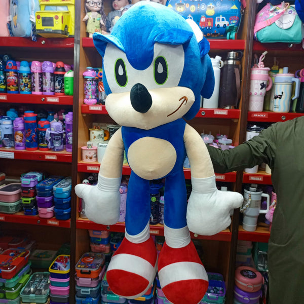 Giant 36-Inch Sonic The Hedgehog Plush Toy – Jumbo Soft Toy for Kids (Washable Stuff)
