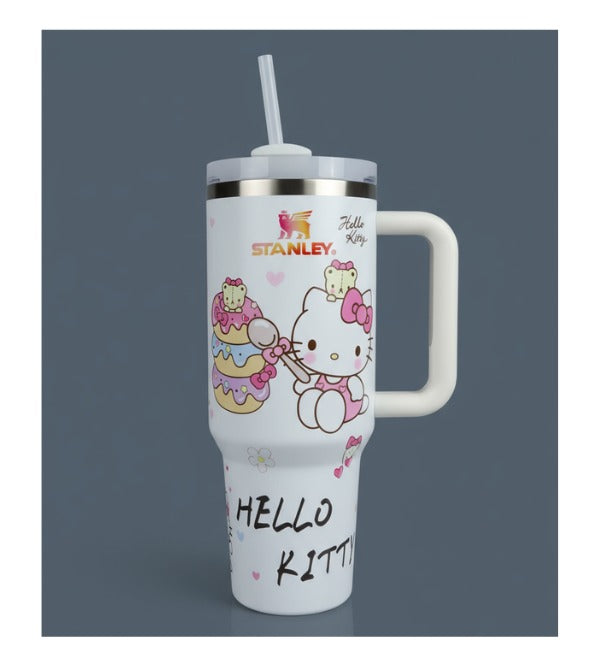 Hello Kitty Stainless Steel Stanley Tumbler with Straw – 40 oz