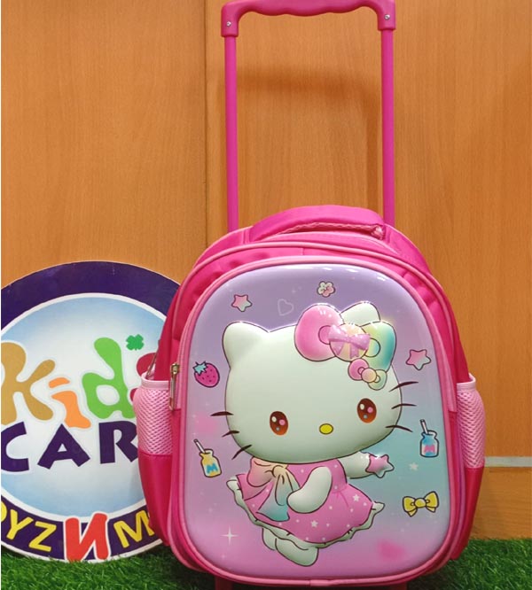 Hello Kitty Themed School Trolley Bag For KG-1 & KG-2 (13020N)