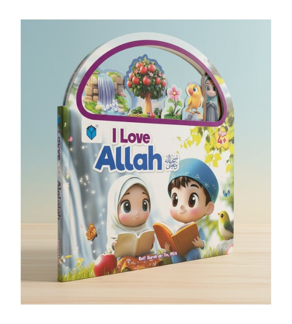 I Love Allah – Die Cut Interactive Islamic Board Book for Kids (Wipe & Clean, 11 Pages)