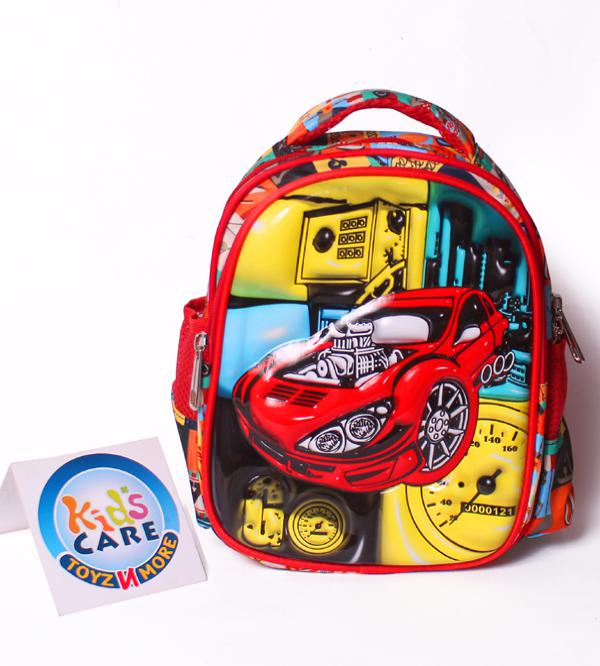 McQueen Cars Themed Small Premium Lunch Bag / Travel Backpack for Play Group (5909)