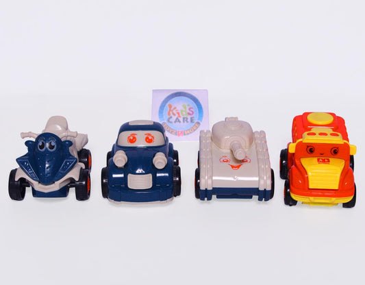 Pack of 4 Cute Friction Powered Vehicles Set (BY773)