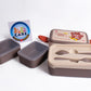 Bear Themed Double Decker Lunch Box With Spoon & Fork (355)