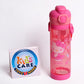 Hello Kitty Themed Dual Option BPA Free 600 ml School Water Bottle (NPC-600)